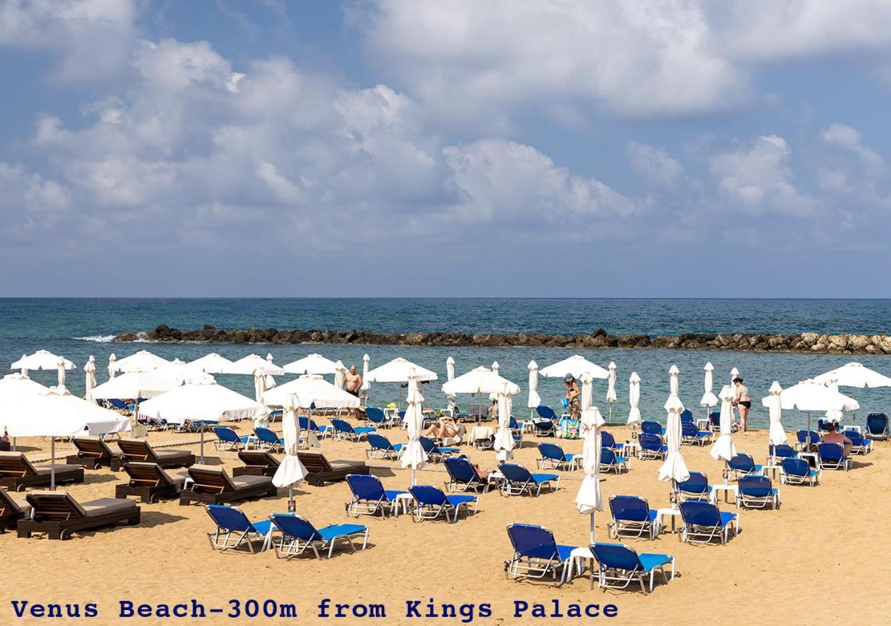 105 Kings Palace - Fabulous 2 Bed, 2 Bath, Large Patio With Garden - Sea Views Pafos Exterior foto